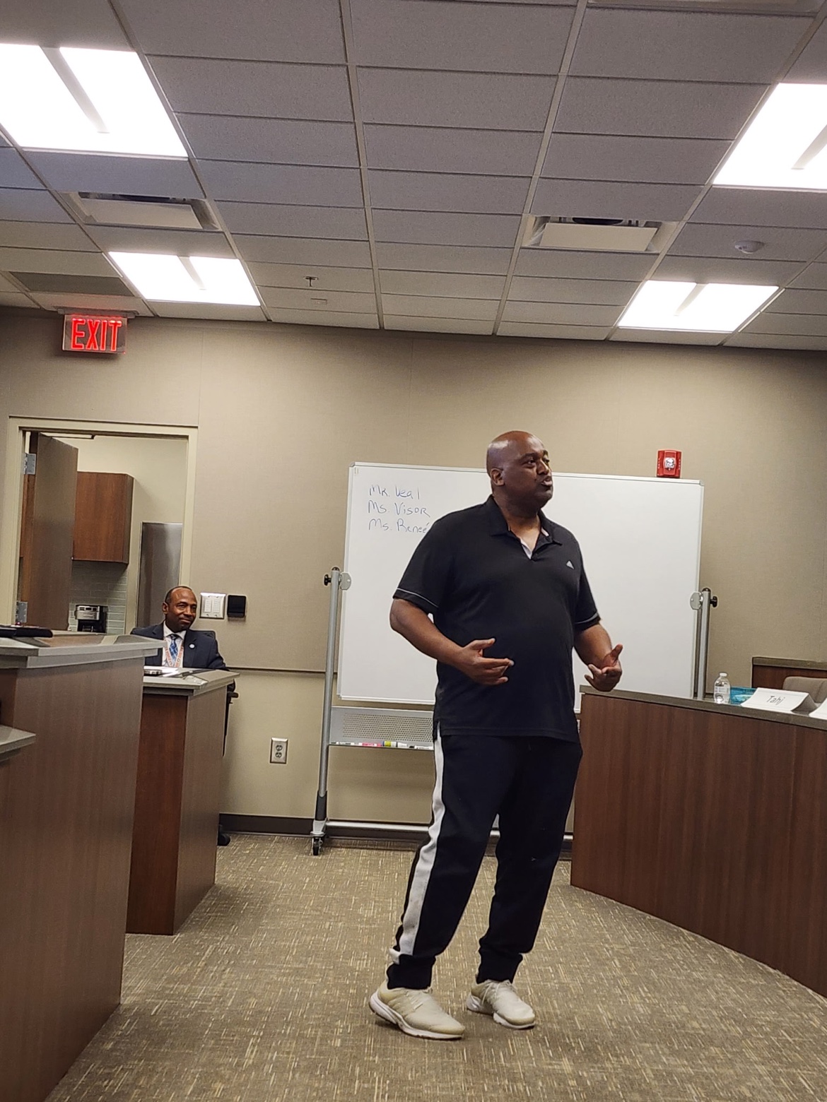 Larry Veal teaching the curriculum — New Directions Program, Gwinnett County District Attorney's Office