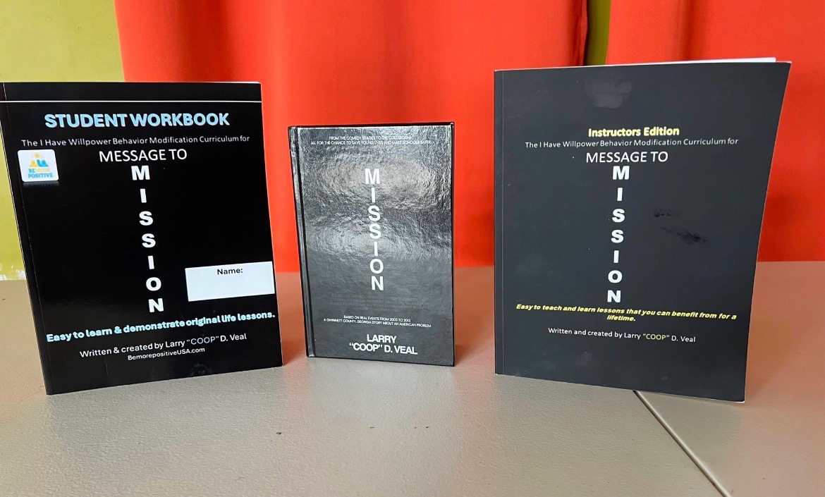 The I Have Willpower Student Workbook and Instructors Edition for Message to Mission, standing on either side of the book